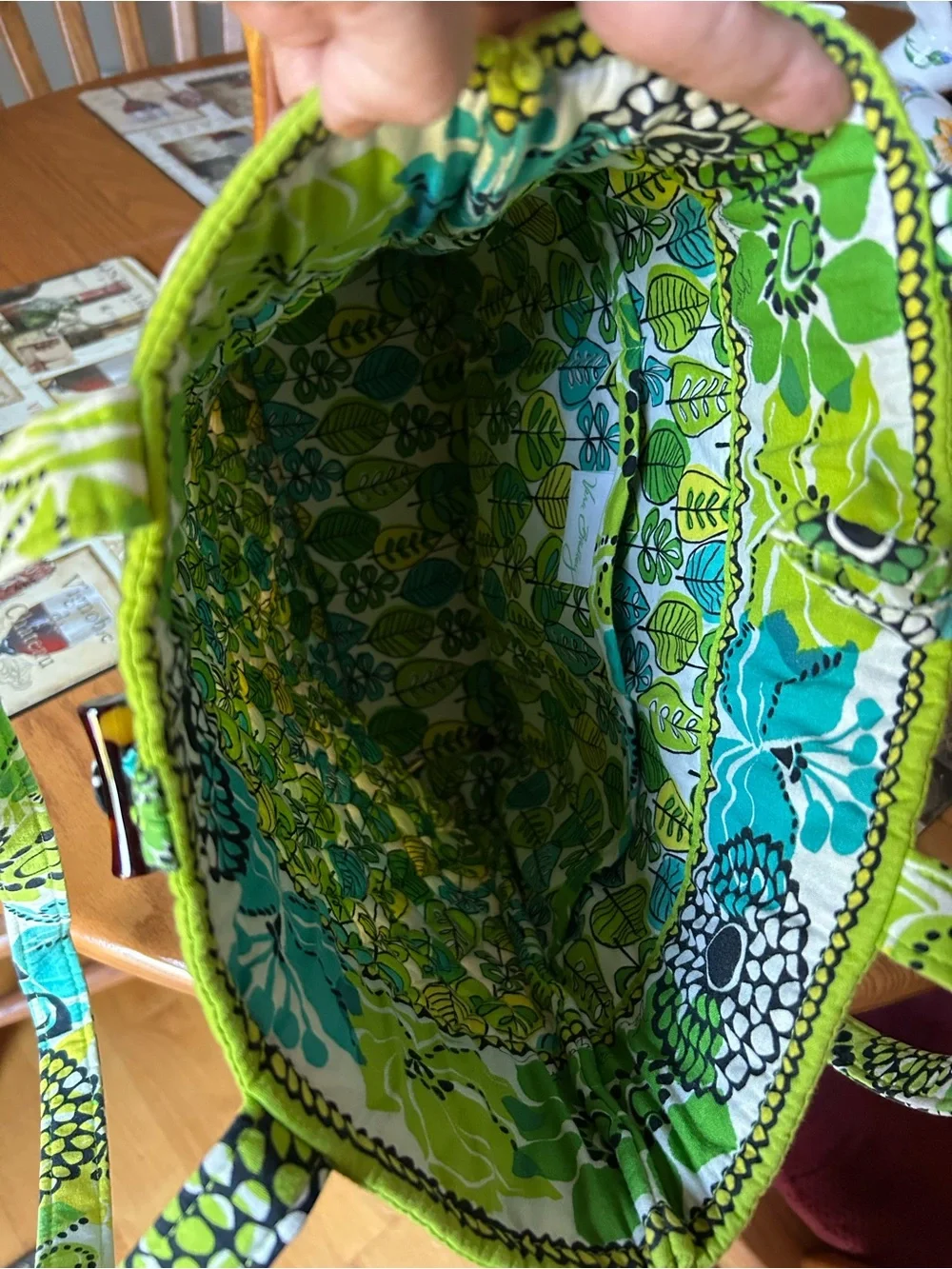 Vera Bradley Limes Up Cotton Tote
